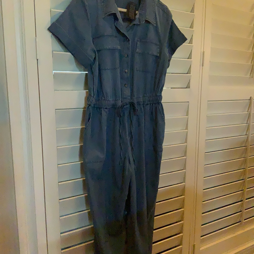 Joan Rivers Denim Jumpsuit petite medium